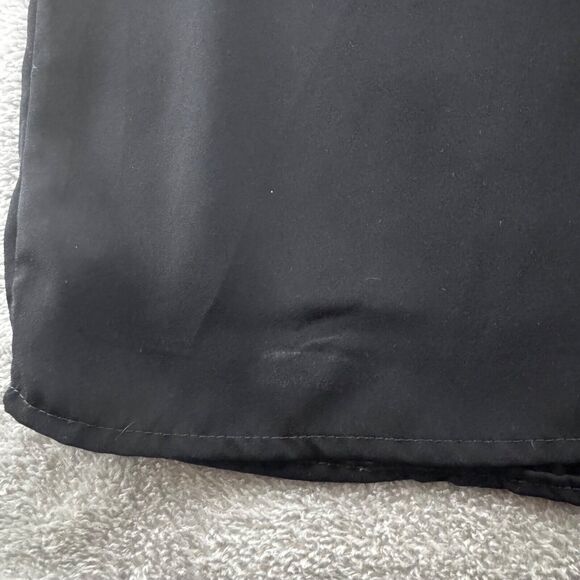 J Crew Dress Womens M Black Slip Maxi Length Adjustable Straps Semi Sheer - Picture 15 of 16